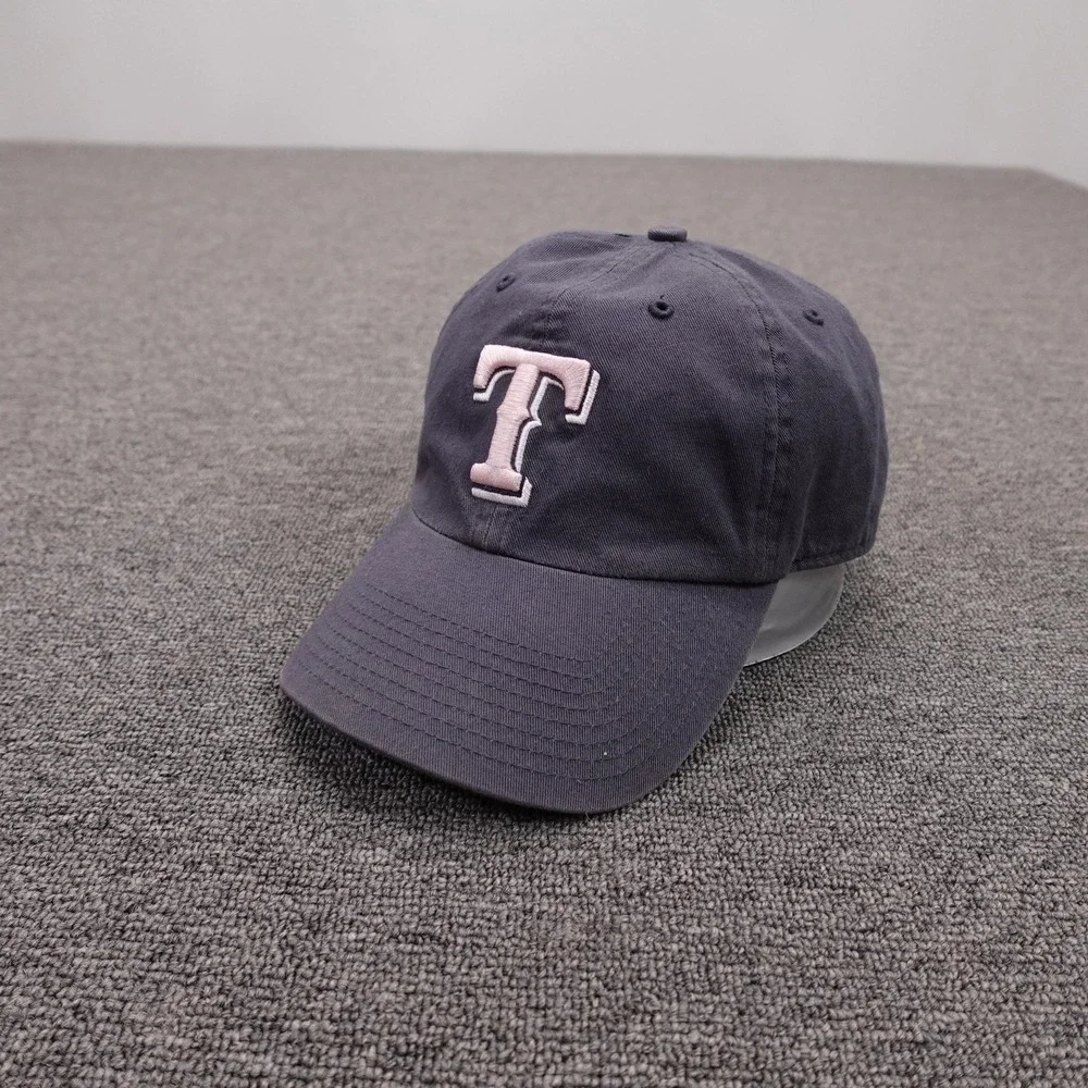 Texas Rangers Hat Cap Strap Back Womens One Size Blue MLB Twins Enterprise